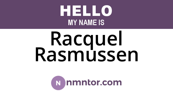 Racquel Rasmussen