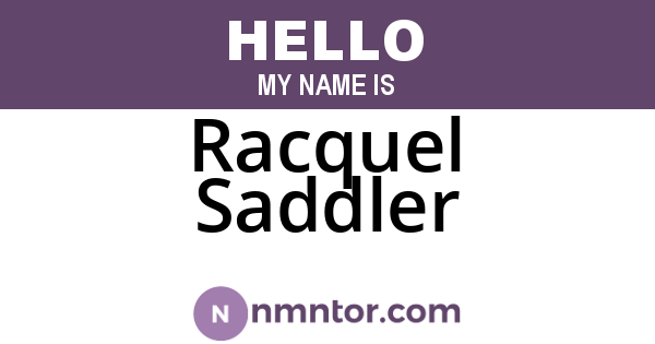 Racquel Saddler