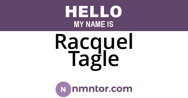 Racquel Tagle