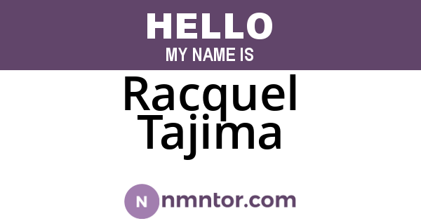 Racquel Tajima