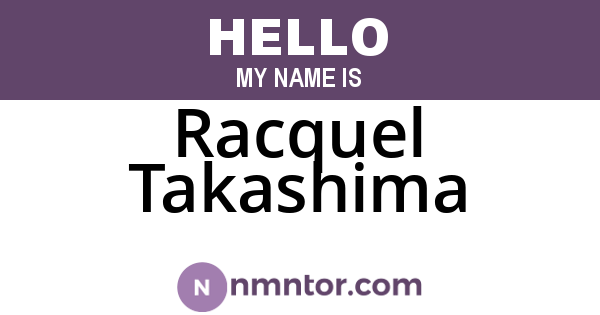 Racquel Takashima