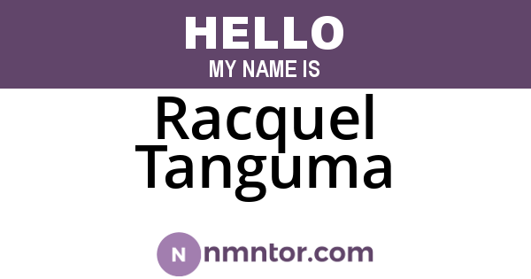 Racquel Tanguma