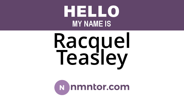 Racquel Teasley