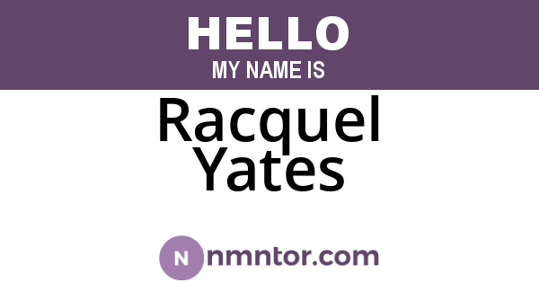 Racquel Yates