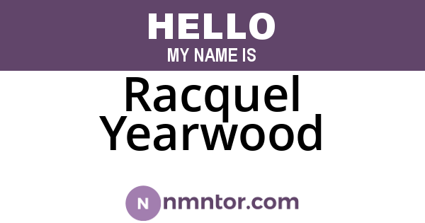 Racquel Yearwood