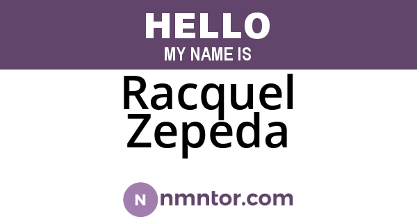 Racquel Zepeda