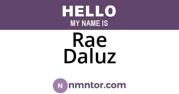 Rae Daluz
