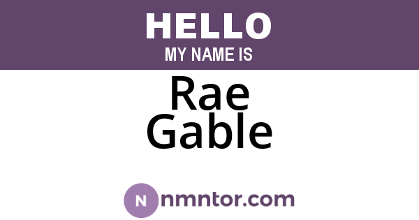 Rae Gable