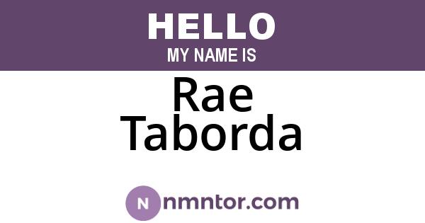 Rae Taborda
