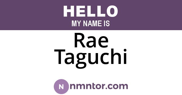 Rae Taguchi