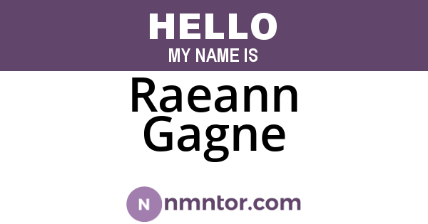 Raeann Gagne