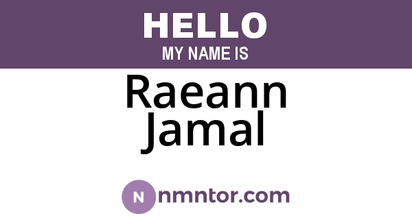 Raeann Jamal