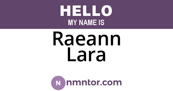 Raeann Lara