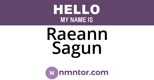 Raeann Sagun