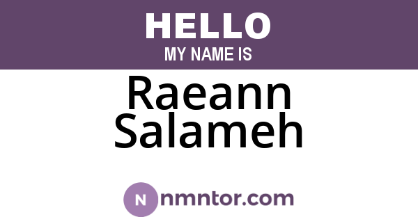 Raeann Salameh