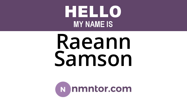 Raeann Samson