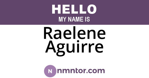 Raelene Aguirre