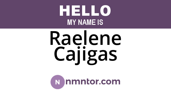 Raelene Cajigas