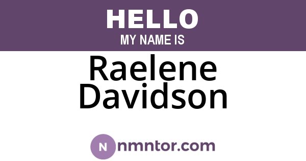 Raelene Davidson