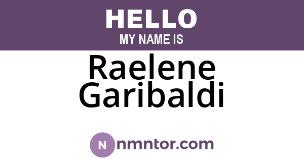 Raelene Garibaldi