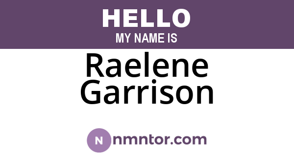 Raelene Garrison