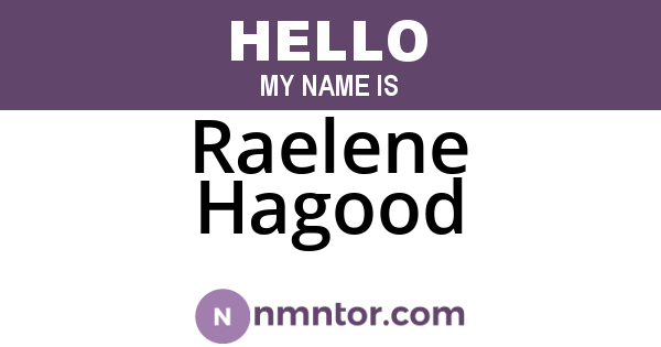 Raelene Hagood