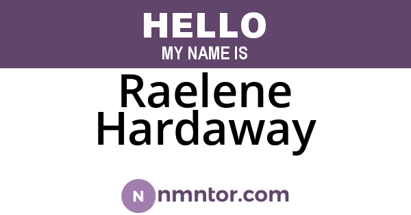 Raelene Hardaway