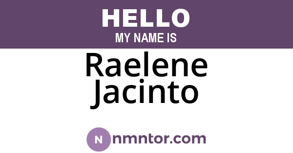 Raelene Jacinto