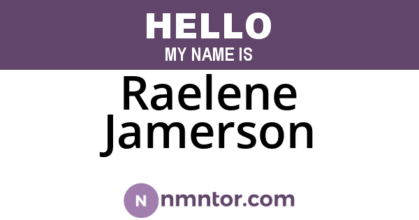 Raelene Jamerson