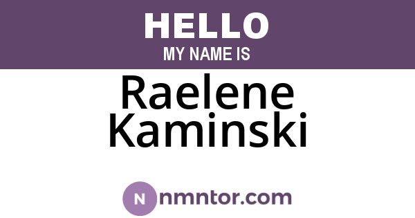 Raelene Kaminski