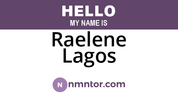 Raelene Lagos