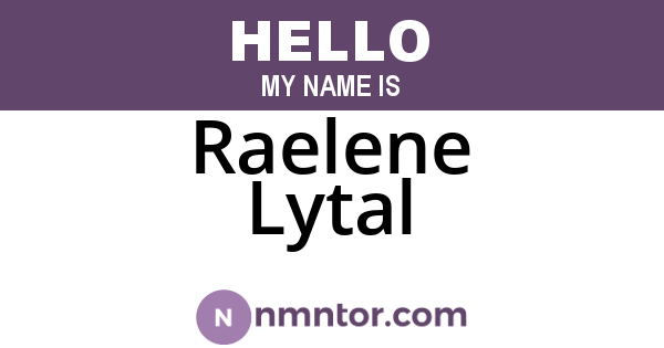 Raelene Lytal