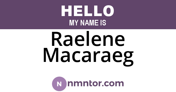 Raelene Macaraeg