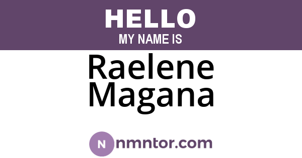 Raelene Magana