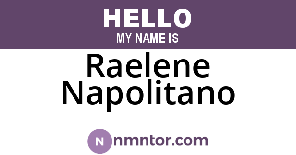Raelene Napolitano
