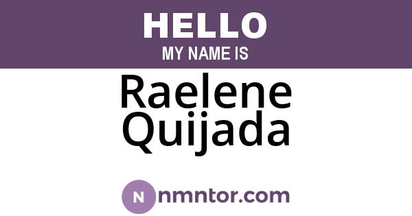 Raelene Quijada