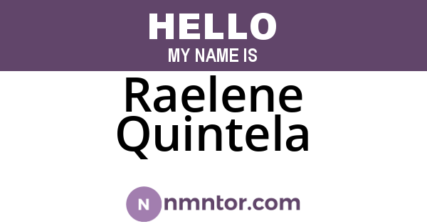 Raelene Quintela
