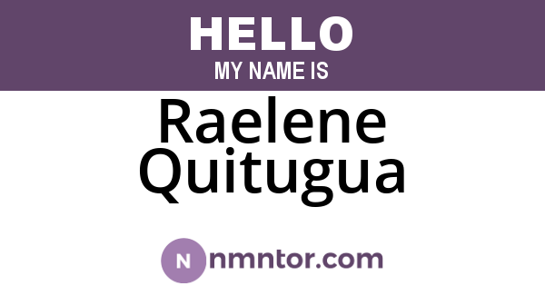 Raelene Quitugua