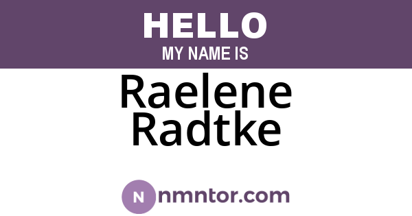 Raelene Radtke