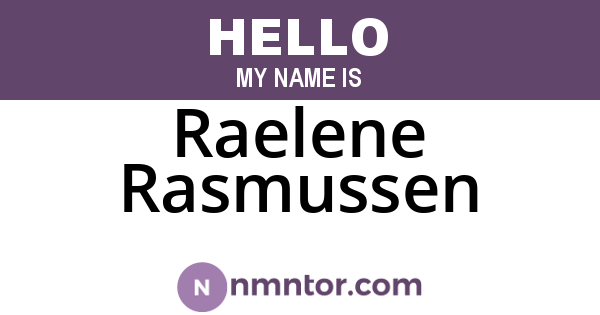 Raelene Rasmussen