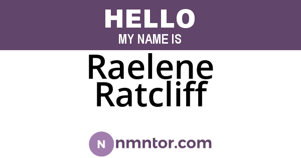 Raelene Ratcliff