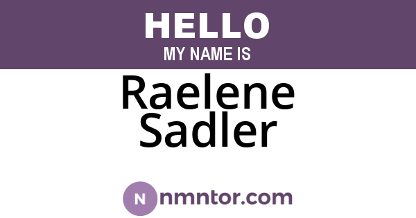 Raelene Sadler