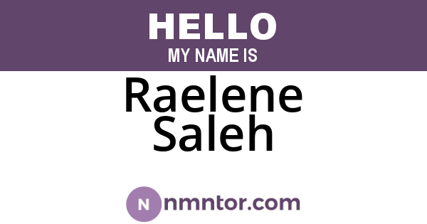 Raelene Saleh