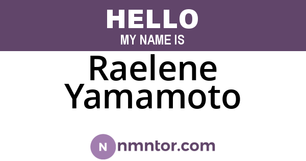 Raelene Yamamoto