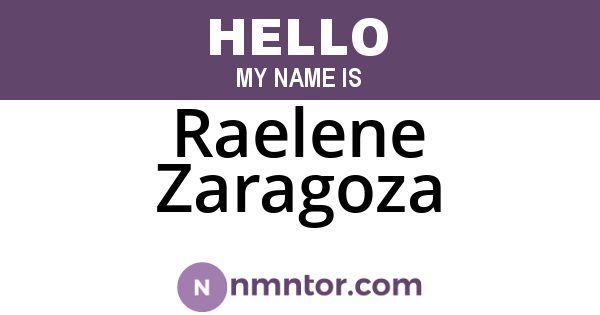 Raelene Zaragoza