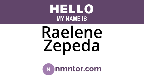 Raelene Zepeda