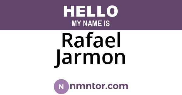 Rafael Jarmon