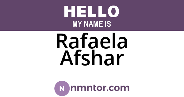 Rafaela Afshar