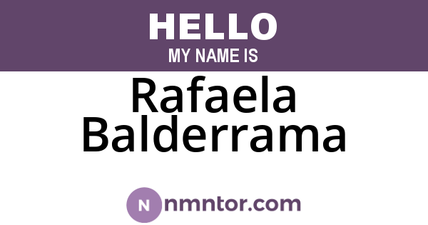 Rafaela Balderrama
