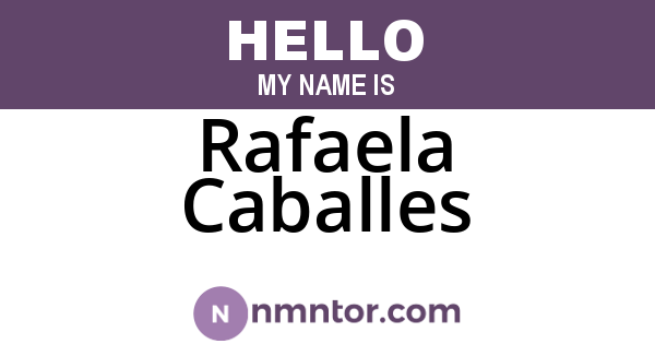 Rafaela Caballes